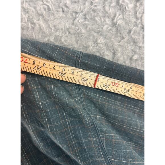 Columbia Plaid Button Down Shirt Men’s 2XT Tall Long Sleeve Green Cotton – Flaws - Picture 5 of 10